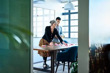 Workers in a conference room