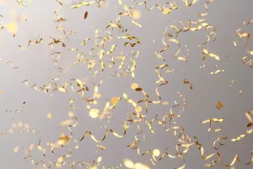 Gold confetti