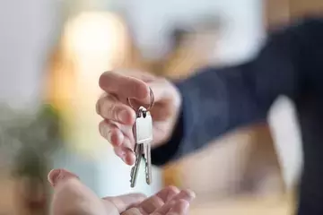 Handing over keys